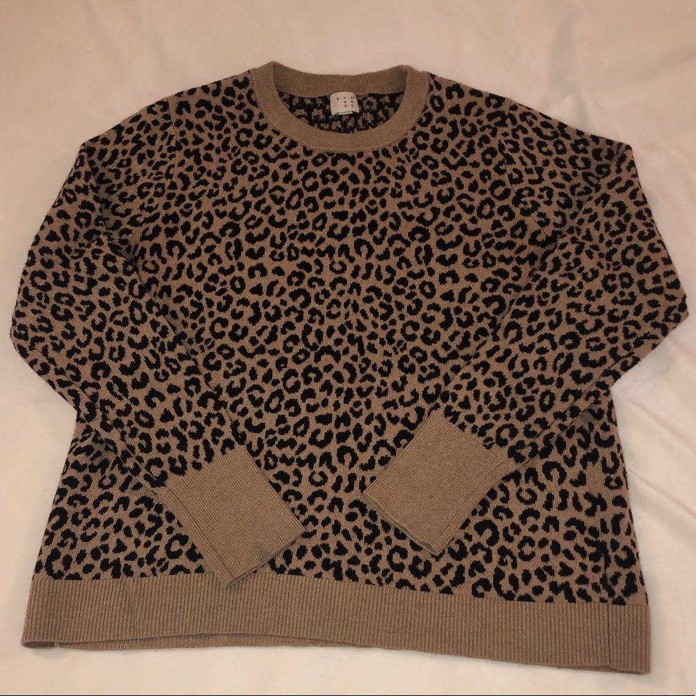 Leopard print sweater